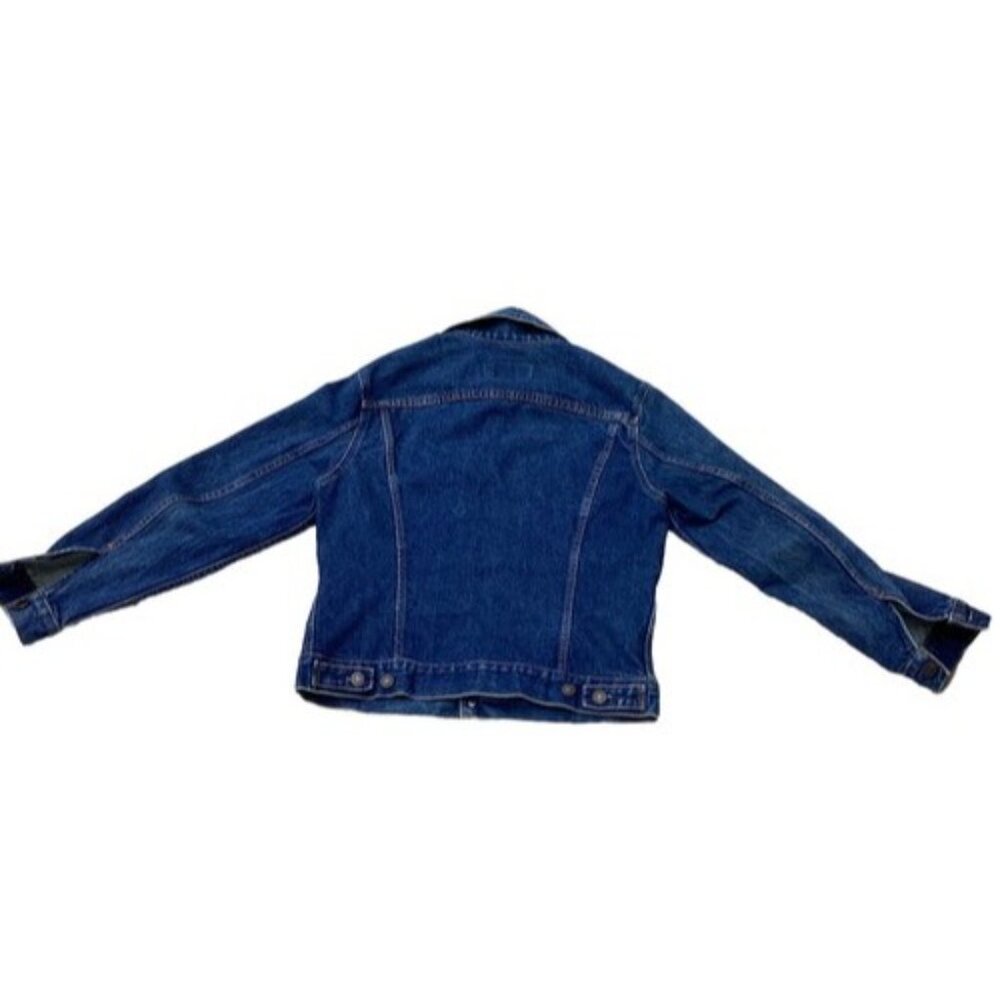 Vintage Levi's Jean Jacket 38 Men’s Dark Blue 80s - Picture 4 of 6